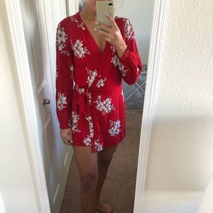 Abercrombie & Fitch Red Romper - NEVER WORN